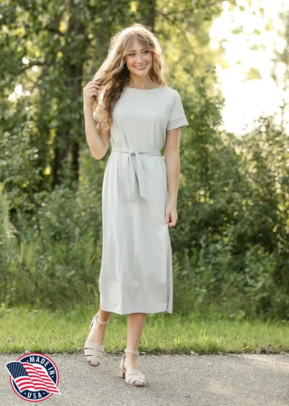 Lennox Classic Midi Dress - 46’’ - Sand / XS - IC Dresses