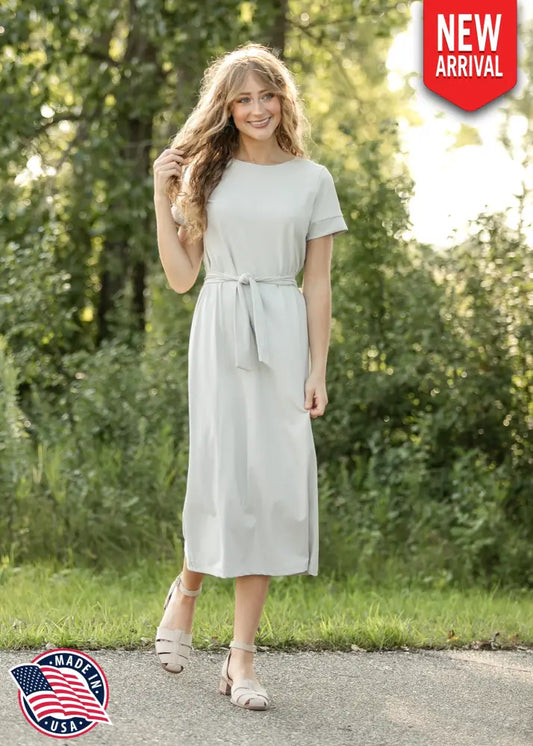 Lennox Classic Midi Dress - 46’’ - Sand / XS - IC Dresses