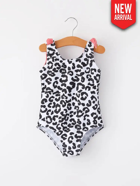 Leopard- Black Swimsuit
