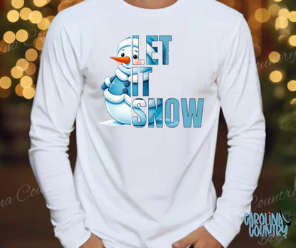 Let It Snow – White Small / Long Shirt