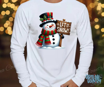 Let It Snow – White Small / Long Shirt