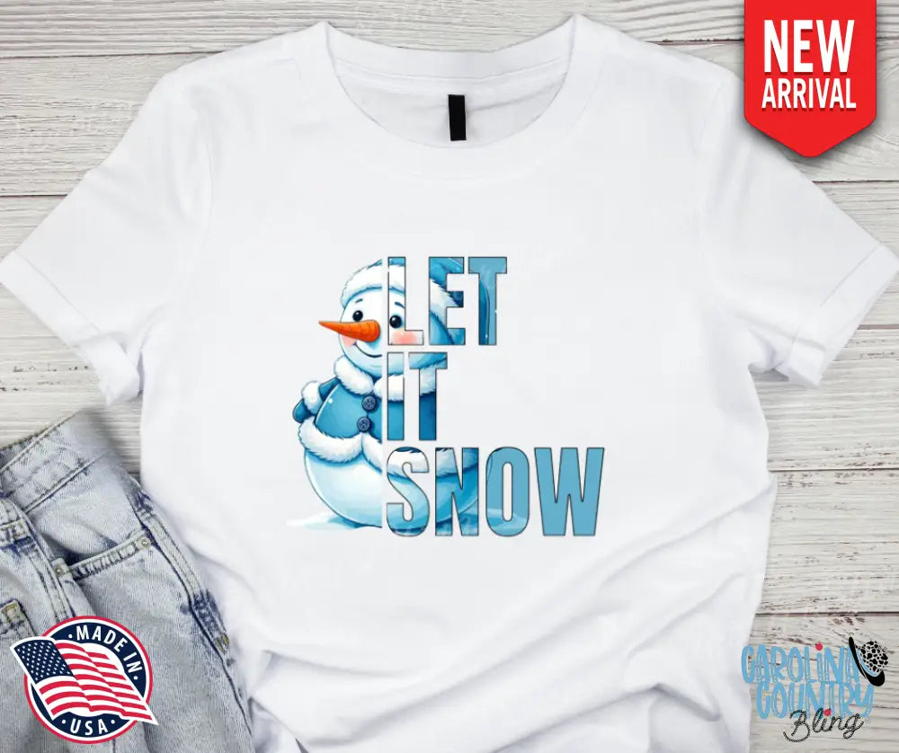 Let It Snow – White Small / Short Shirt