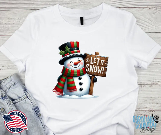 Let It Snow – White Small / Short Shirt