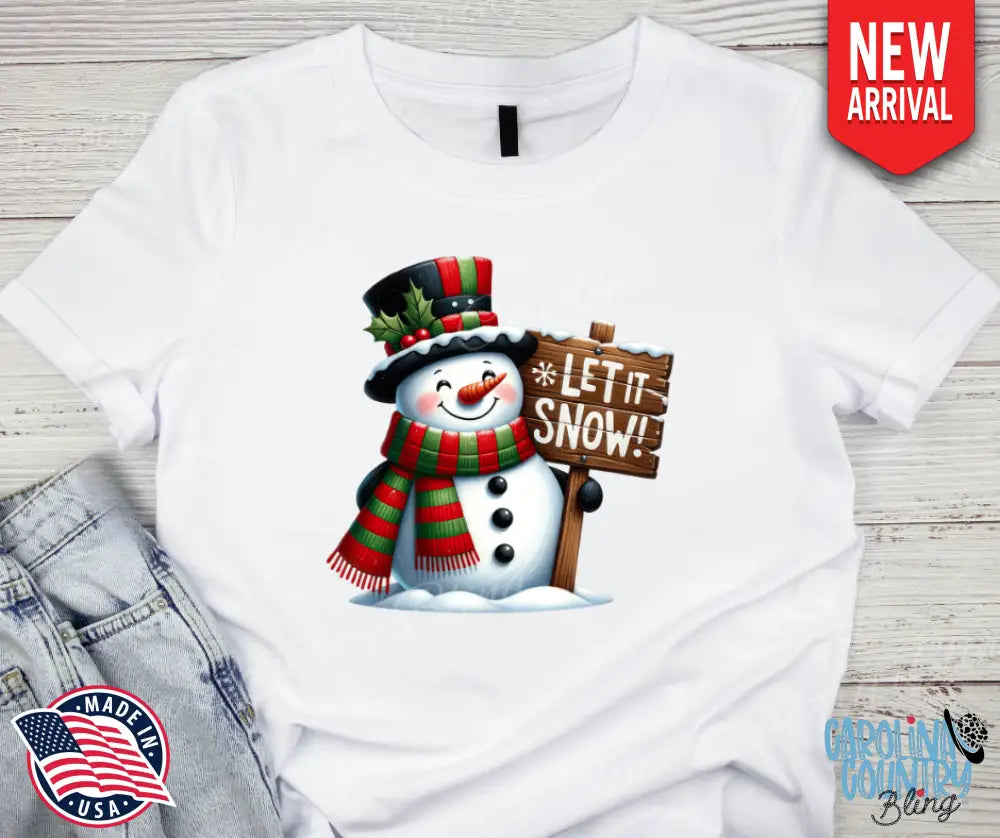 Let It Snow – White Small / Short Shirt