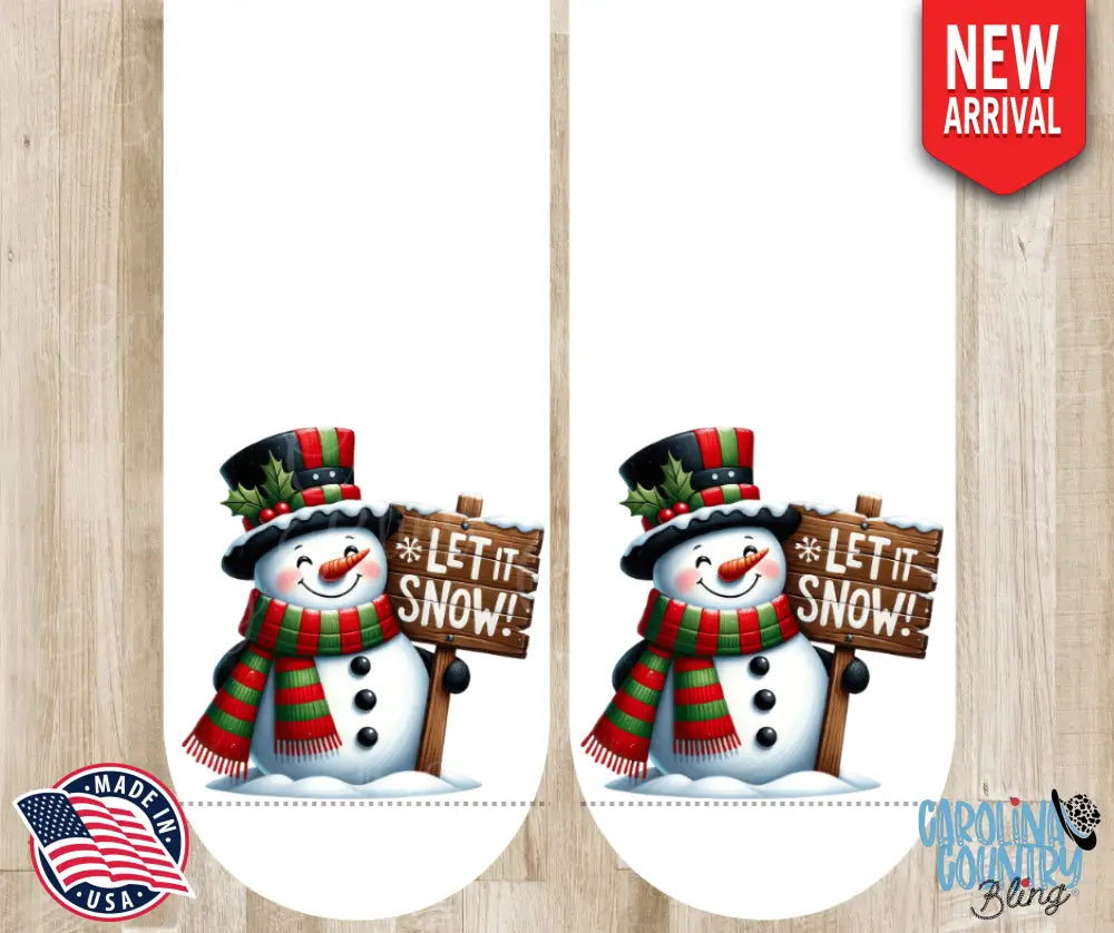 Let It Snow – White Socks