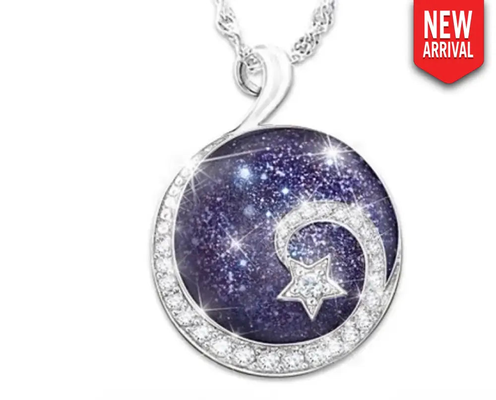 Let the Night Sparkle – Purple Necklace