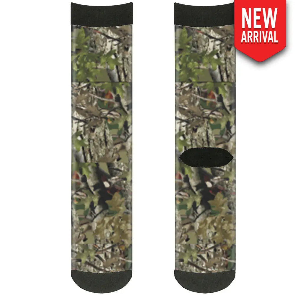 Sock Pair - Polyester - Hunting Camo - CREW Socks