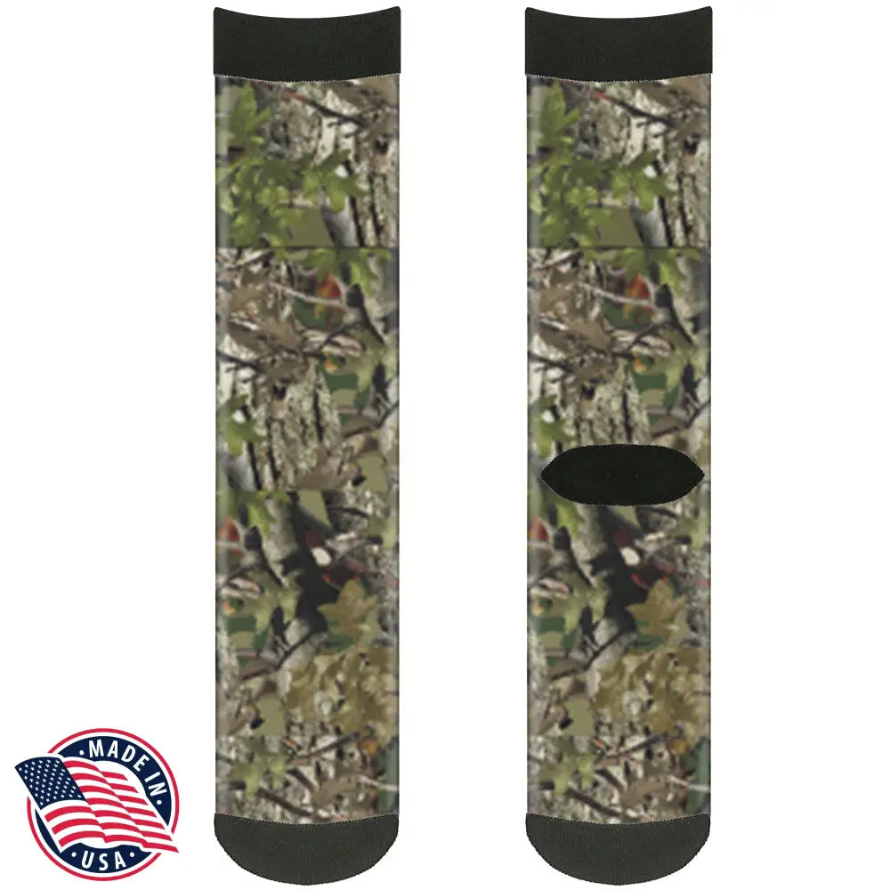 Sock Pair - Polyester - Hunting Camo - CREW Socks