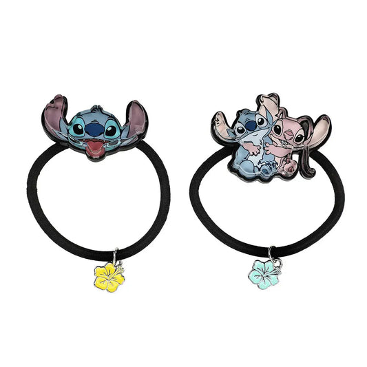 Disney Lilo & Angel Resin Ponytail Holder 2 Pack Jewelry