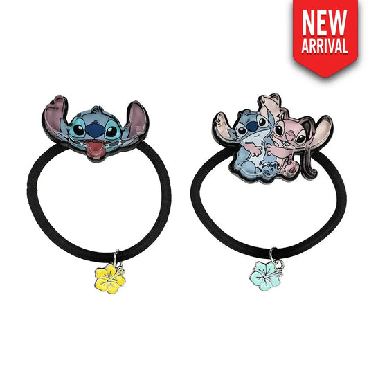 Disney Lilo & Angel Resin Ponytail Holder 2 Pack Jewelry