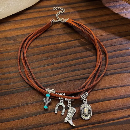 Little Bit of Country – Brown Necklace