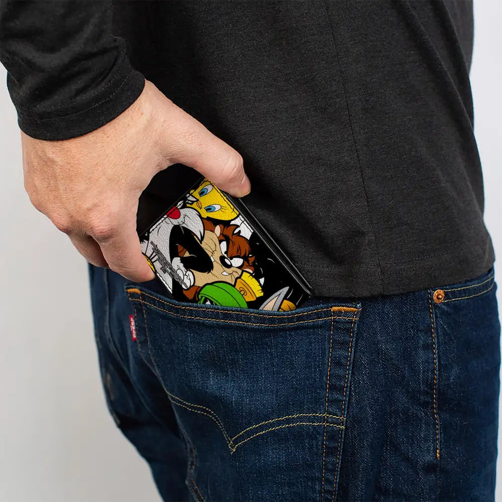 Bi-Fold Wallet - Looney Tunes 6-Character Stacked Collage Bi-Fold Wallets