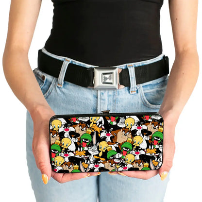 Hinged Wallet - Looney Tunes 6-Character Stacked Collage2 Hinged Wallets
