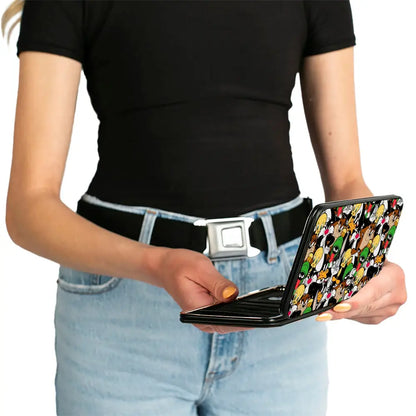 Hinged Wallet - Looney Tunes 6-Character Stacked Collage2 Hinged Wallets