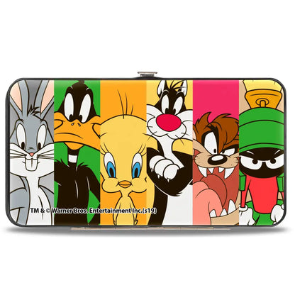Hinged Wallet - Looney Tunes 6-Classic Character Blocks Multi Color Hinged Wallets