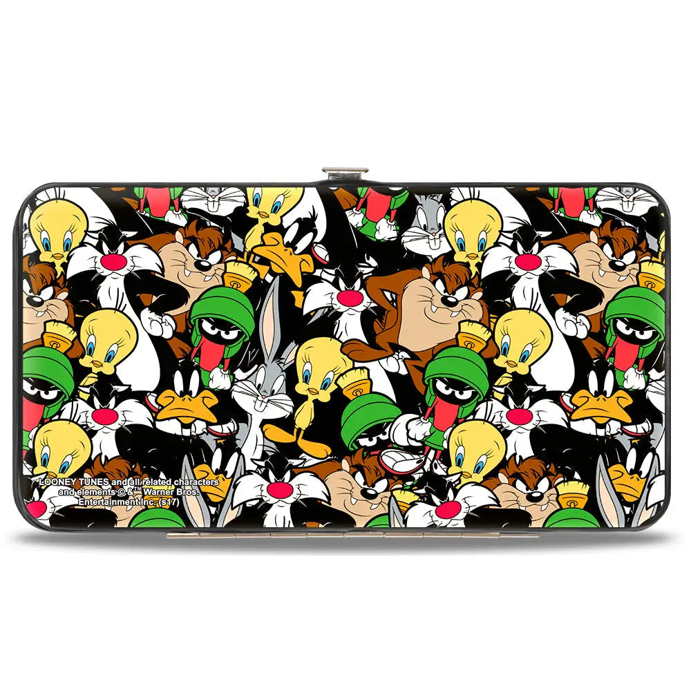 Hinged Wallet - Looney Tunes 6-Character Stacked Collage2 Hinged Wallets