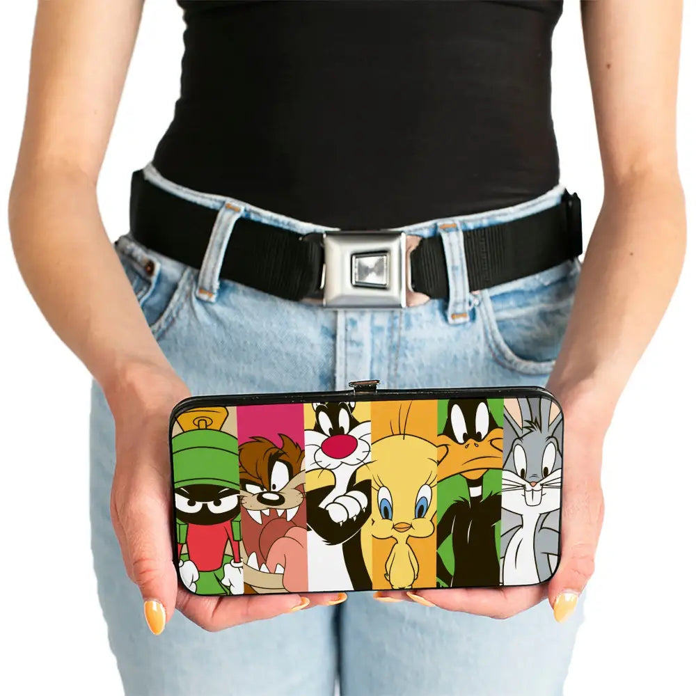 Hinged Wallet - Looney Tunes 6-Classic Character Blocks Multi Color Hinged Wallets