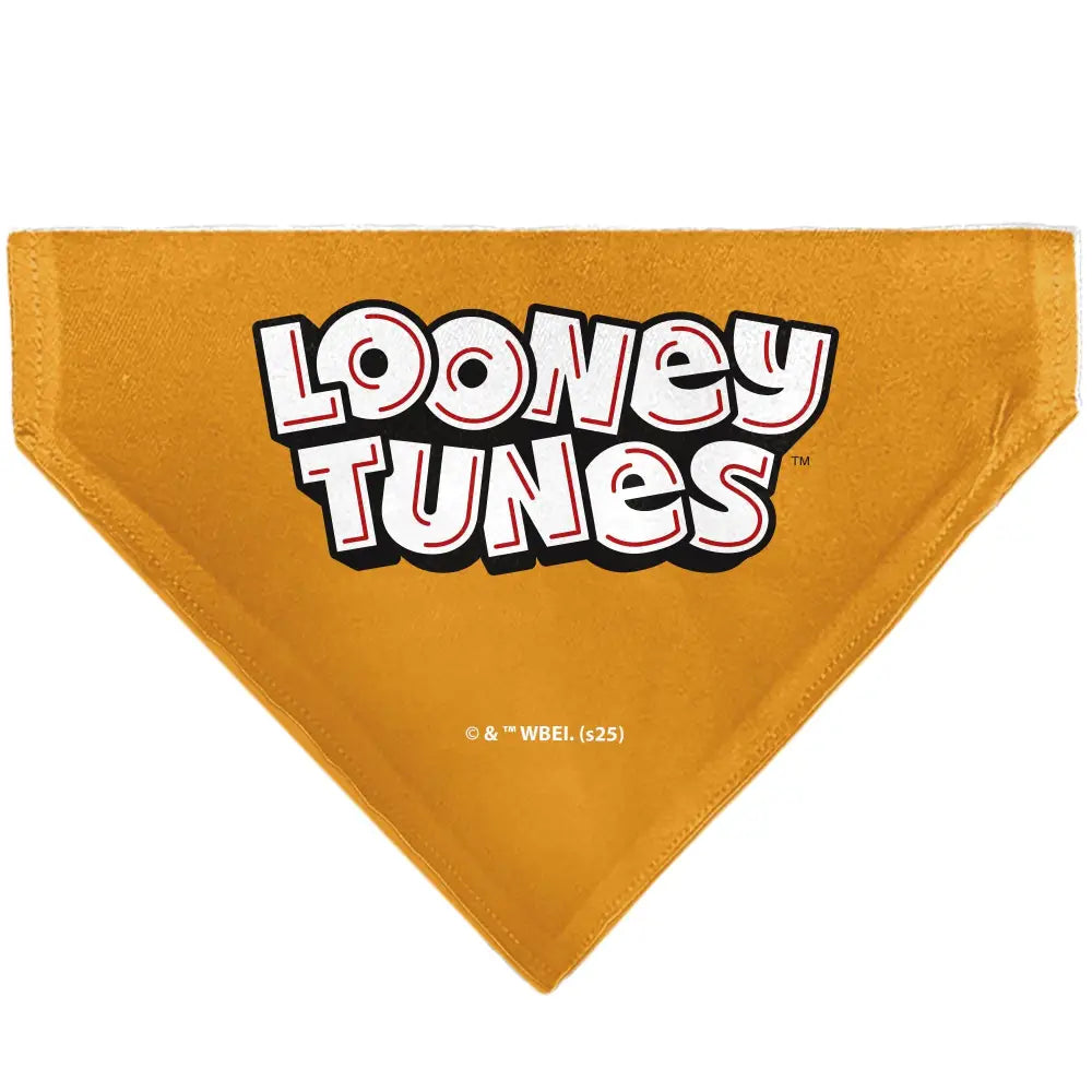 Pet Bandana - LOONEY TUNES Five Character Target Pose Orange - Pet Bandanas
