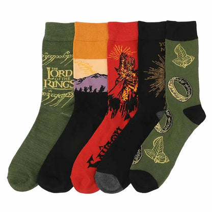 Lord of the Rings Adult 5 Pair Crew Socks Socks & Footwear