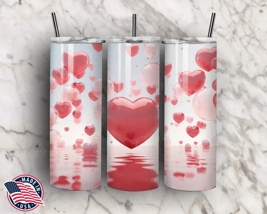 Love Floats Red Tumbler