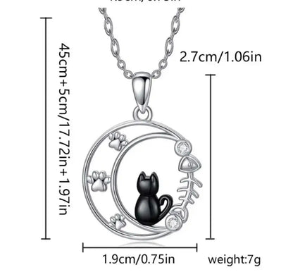 Love For Cats – Black Necklace