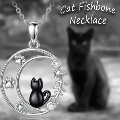 Love For Cats – Black Necklace