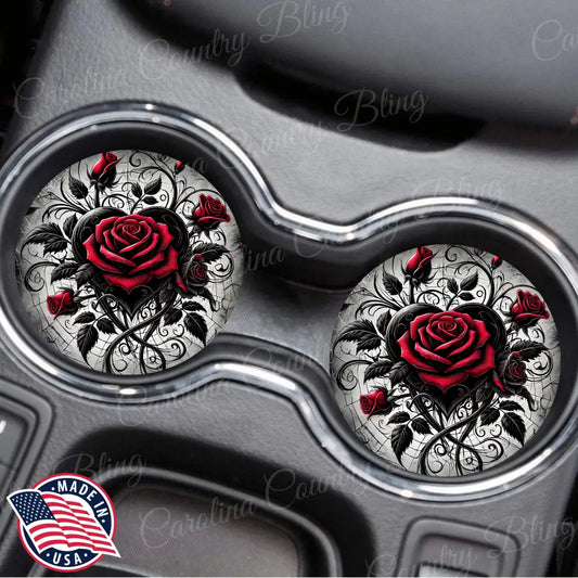 Love For Roses – Red Car Coaster