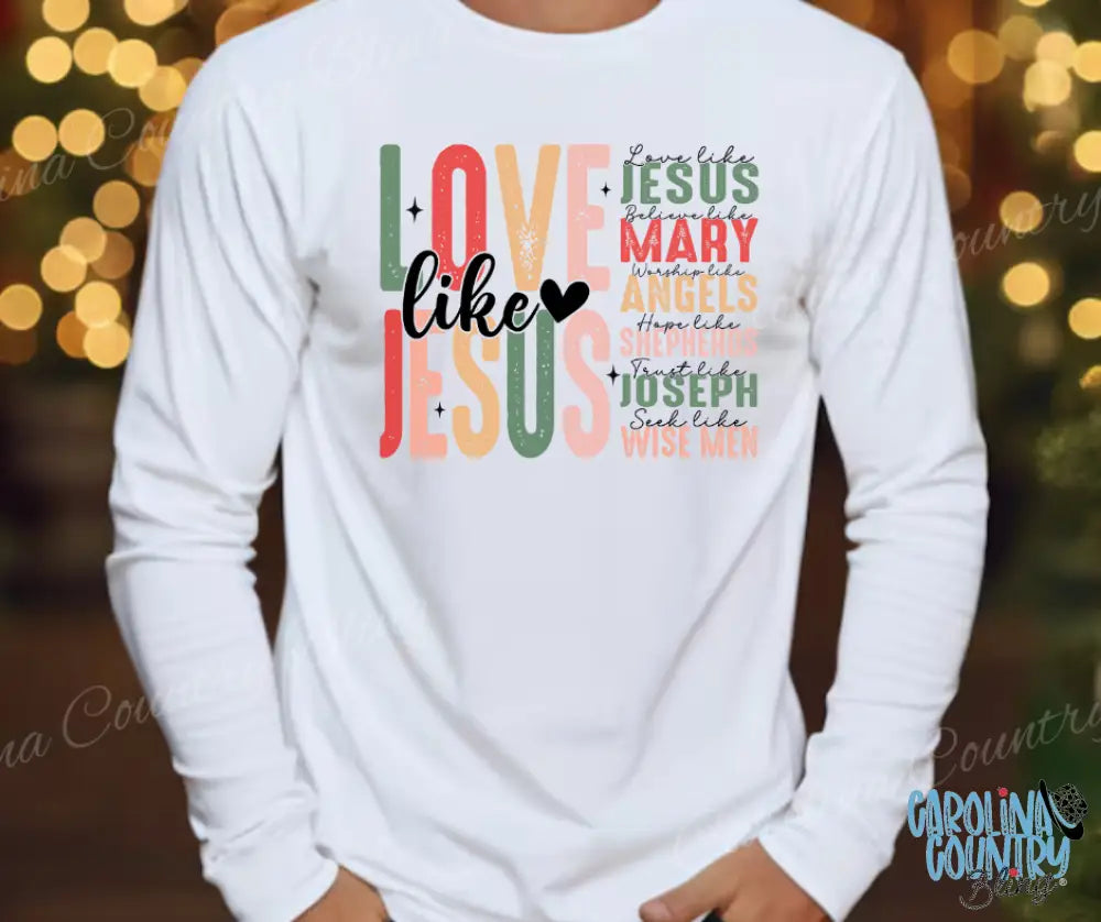 Love Like Jesus – White Small / Long Shirt