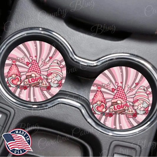 Love – Pink Car Coaster