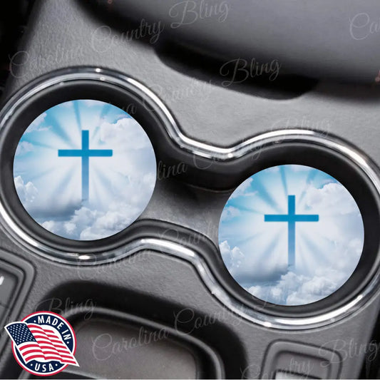 Love You Always – Blue Car Coaster