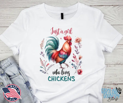 Loves Chickens – Multi Shirt