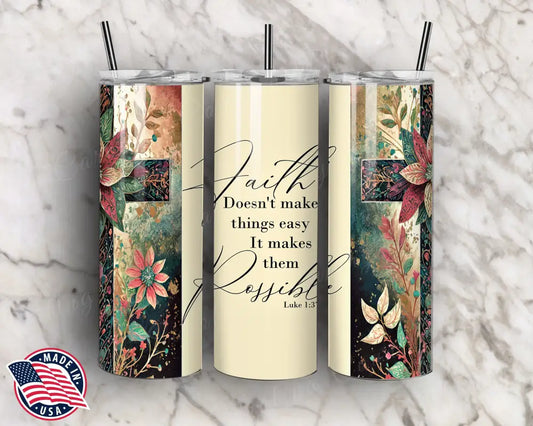 Luke 1:37 - Multi - Tumbler