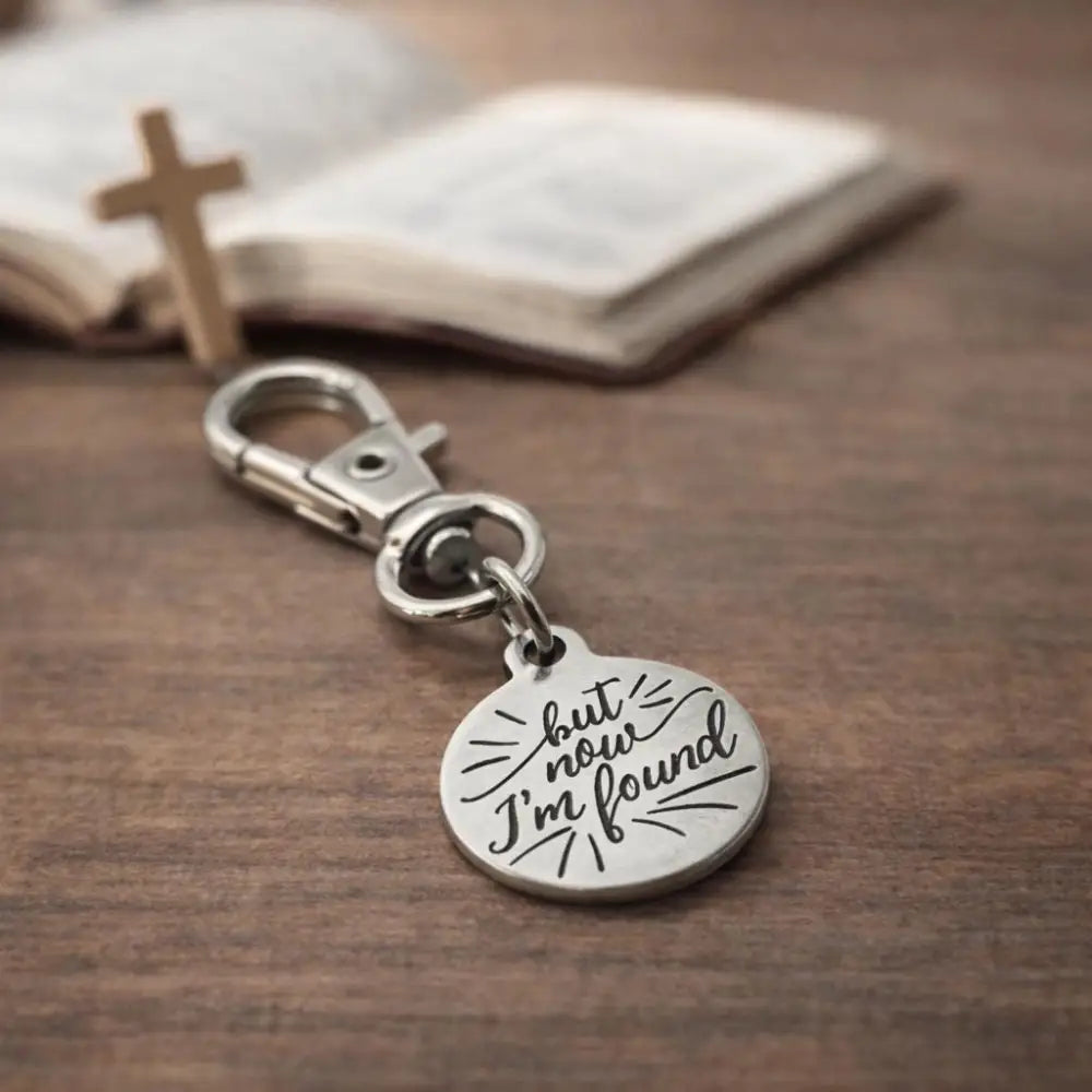 Luke 15 24 But Now I’m Found Clip Charm - Keychains