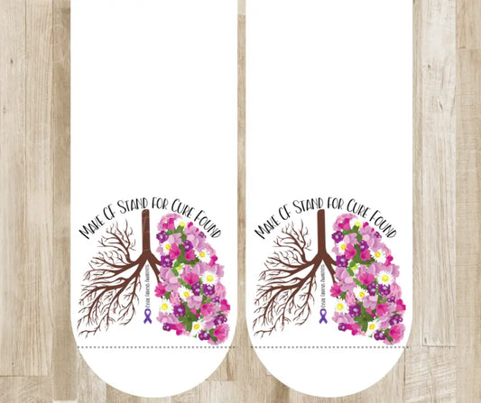 Make CF Stand for Cure Found – White Socks