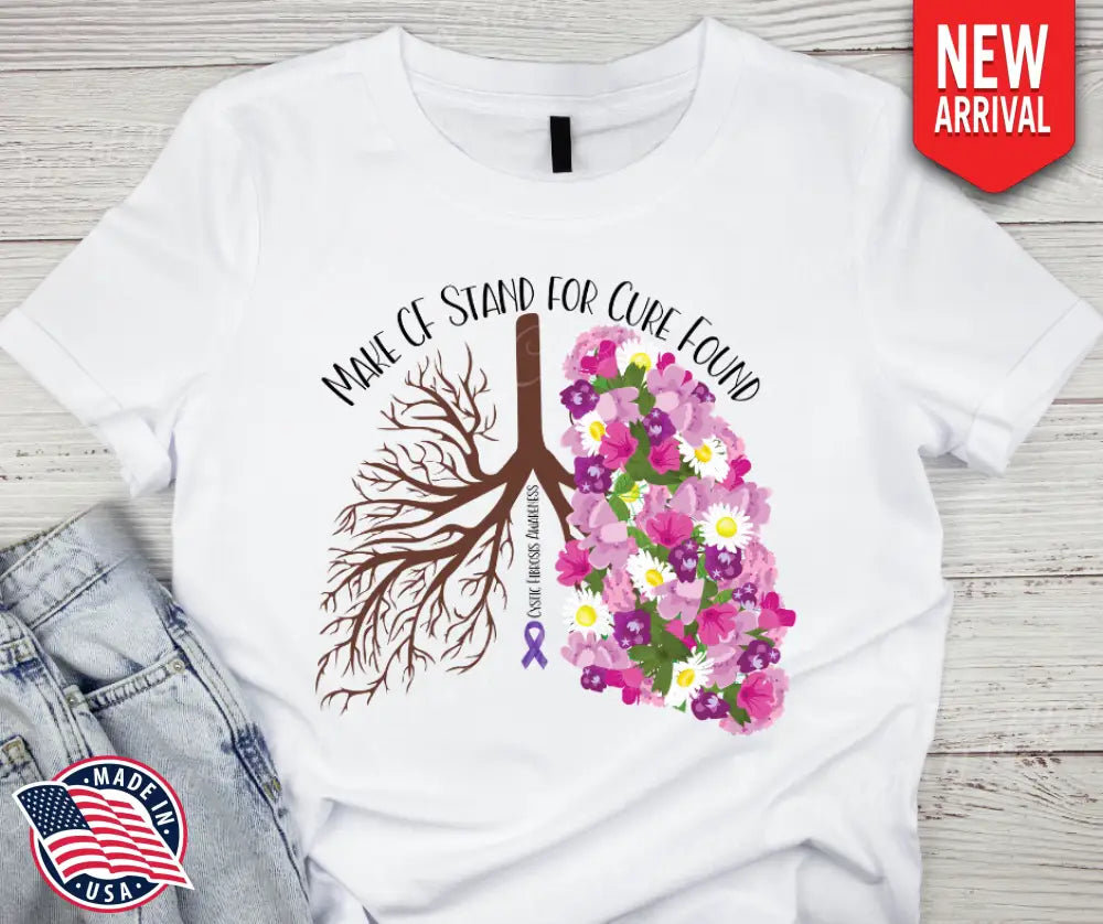 Make CF Stand for Cure Found – White Small / Short Shirt