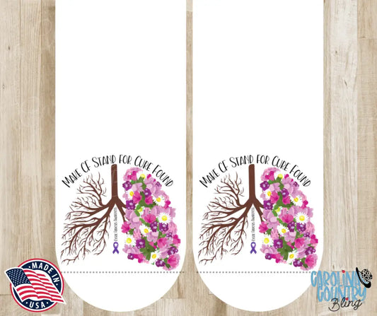 Make CF Stand for Cure Found – White Socks