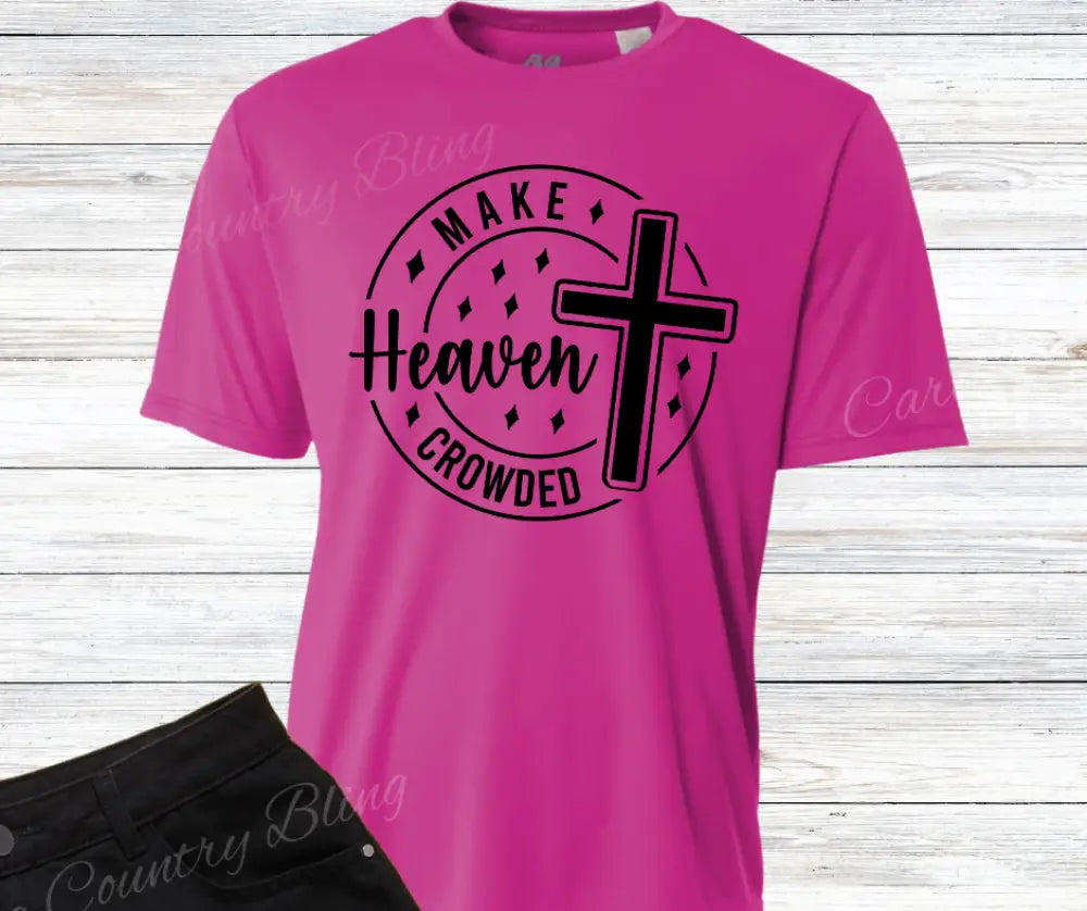 Make Heaven Crowded - Multi Small / Short / Fuchsia Shirt