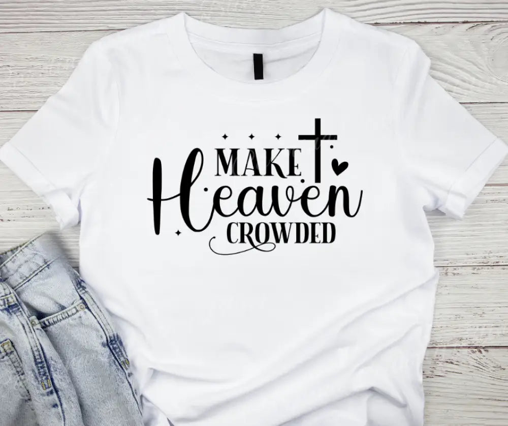 Make Heaven Crowded - Multi Small / Short / White Shirt Shirt