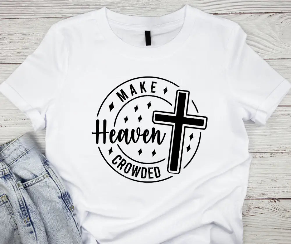 Make Heaven Crowded - Multi Small / Short / White Shirt Shirt