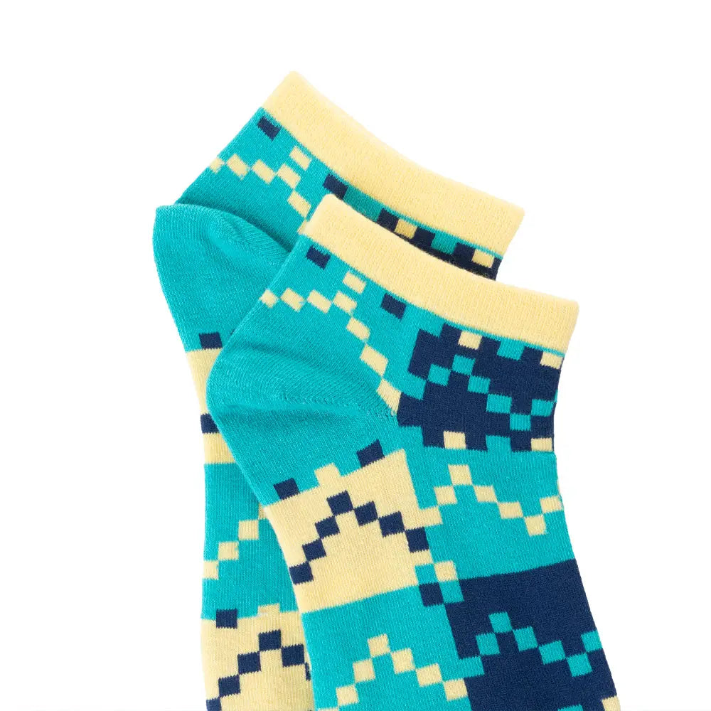 Buttercup Breeze Betty Ankle Socks In Blue - Socks