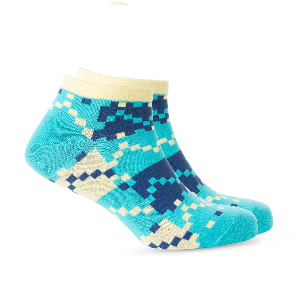 Buttercup Breeze Betty Ankle Socks In Blue - Socks