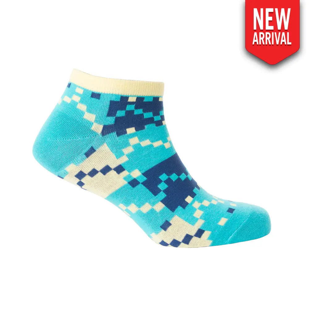 Buttercup Breeze Betty Ankle Socks In Blue - Socks