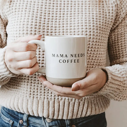 Mama Needs 14 oz Coffee Stoneware Coffee Mug Coffee Mugs