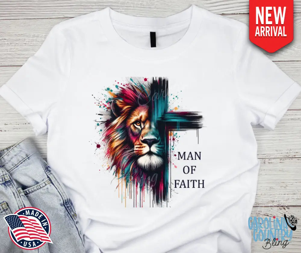 Man Of Faith – White Small / Short Shirt