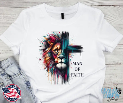 Man Of Faith – White Small / Short Shirt