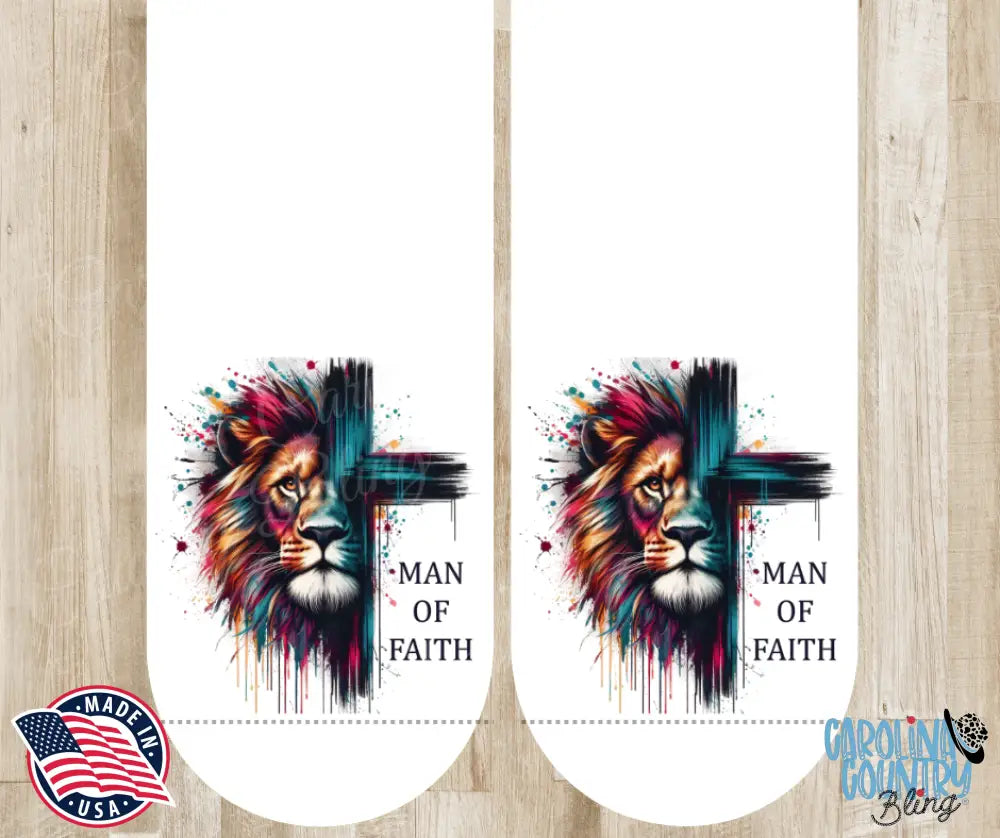 Man Of Faith – White Socks