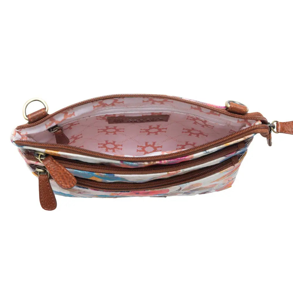 Myra Maple Ridge Cotton & Leather Crossbody Bag in Painted Ivory - Painted Ivory - Bags