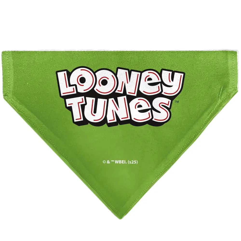 Pet Bandana - LOONEY TUNES Marvin the Martian Face Close-Up Green - Pet Bandanas