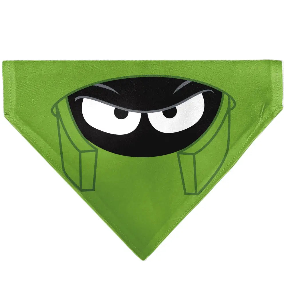 Pet Bandana - LOONEY TUNES Marvin the Martian Face Close-Up Green - Pet Bandanas