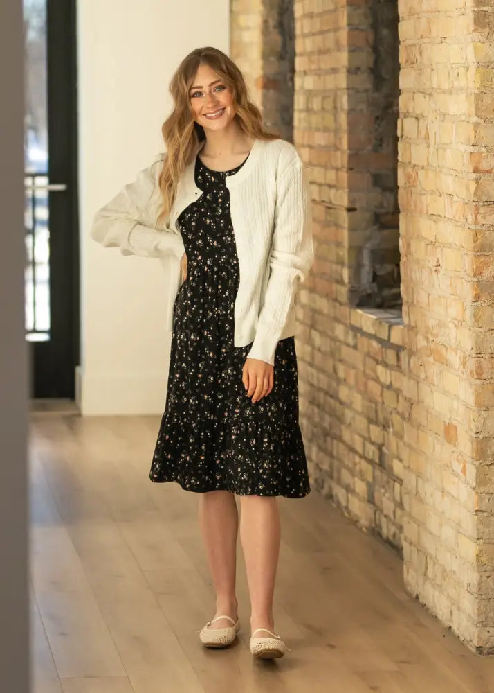 Mason White Button Up Cardigan - IC Layering Essentials